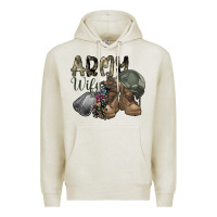 Oatmeal Heather army wife Premium Hoodie - SublimationCraftShop