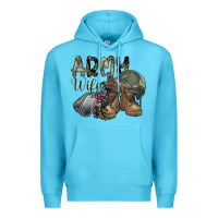 Ocean Blue army wife Premium Hoodie - SublimationCraftShop