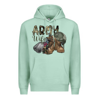 Seafoam army wife Premium Hoodie - SublimationCraftShop