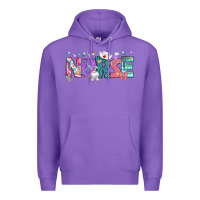 Purple Easter Nurse Easter Day Premium Hoodie - Neo Western