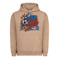 Pigment Burro live love soccer Urban Hoodie - HRA Design Shop