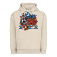 Pigment French Oak live love soccer Urban Hoodie - HRA Design Shop
