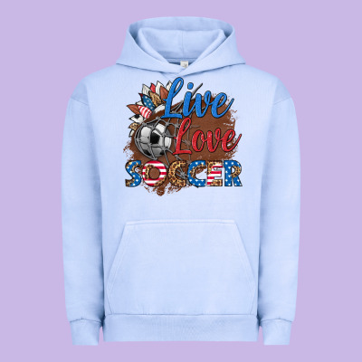 Live Love Soccer Urban Hoodie Designed By Hra Design Shop