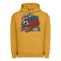 Pigment Peanut Butter live love soccer Urban Hoodie - HRA Design Shop
