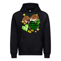 Black St. Patrick's Day hearts Urban Hoodie - Neo Western