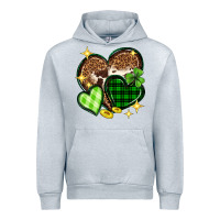 Heather Grey St. Patrick's Day hearts Urban Hoodie - Neo Western