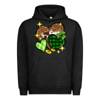 Pigment Black St. Patrick's Day hearts Urban Hoodie - Neo Western
