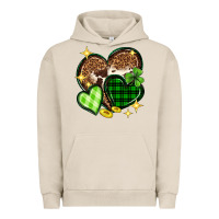 Pigment French Oak St. Patrick's Day hearts Urban Hoodie - Neo Western