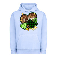 Pigment Grape Ice St. Patrick's Day hearts Urban Hoodie - Neo Western