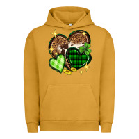 Pigment Peanut Butter St. Patrick's Day hearts Urban Hoodie - Neo Western