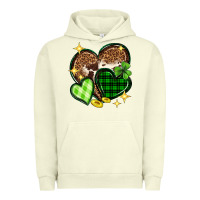 Pigment Pistachio St. Patrick's Day hearts Urban Hoodie - Neo Western