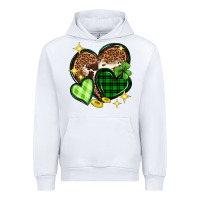 White St. Patrick's Day hearts Urban Hoodie - Neo Western