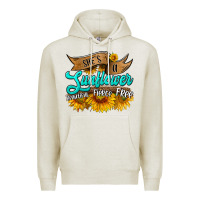 Oatmeal Heather she's a sunflower beautiful fierce free Premium Hoodie - HRA Design Shop