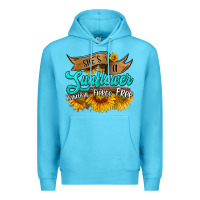 Ocean Blue she's a sunflower beautiful fierce free Premium Hoodie - HRA Design Shop