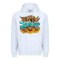 White she's a sunflower beautiful fierce free Premium Hoodie - HRA Design Shop