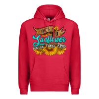 Cardinal she's a sunflower beautiful fierce free Premium Hoodie - HRA Design Shop