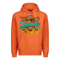 Carrot she's a sunflower beautiful fierce free Premium Hoodie - HRA Design Shop