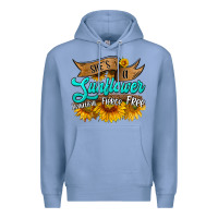 Colony Blue she's a sunflower beautiful fierce free Premium Hoodie - HRA Design Shop