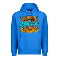True Royal she's a sunflower beautiful fierce free Premium Hoodie - HRA Design Shop