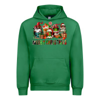 Emerald merry christmas coffee afro gnomies Urban Hoodie - FaDigitalArtStudio