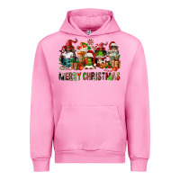 Fuchsia Pink merry christmas coffee afro gnomies Urban Hoodie - FaDigitalArtStudio