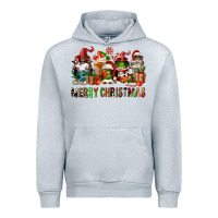 Heather Grey merry christmas coffee afro gnomies Urban Hoodie - FaDigitalArtStudio