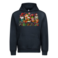 Navy merry christmas coffee afro gnomies Urban Hoodie - FaDigitalArtStudio