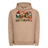 Pigment Burro merry christmas coffee afro gnomies Urban Hoodie - FaDigitalArtStudio
