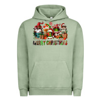Pigment Oil Green merry christmas coffee afro gnomies Urban Hoodie - FaDigitalArtStudio