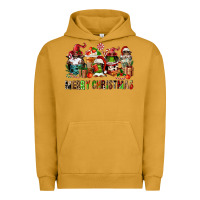 Pigment Peanut Butter merry christmas coffee afro gnomies Urban Hoodie - FaDigitalArtStudio