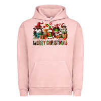 Pigment Salmon merry christmas coffee afro gnomies Urban Hoodie - FaDigitalArtStudio