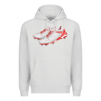Dove Grey red cleats fa element Premium Hoodie - FaDigitalArtStudio