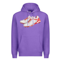 Purple red cleats fa element Premium Hoodie - FaDigitalArtStudio