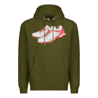 Army Green red cleats fa element Premium Hoodie - FaDigitalArtStudio