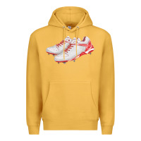 Mustard red cleats fa element Premium Hoodie - FaDigitalArtStudio