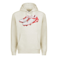 Oatmeal Heather red cleats fa element Premium Hoodie - FaDigitalArtStudio