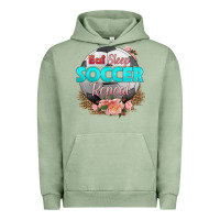 Pigment Oil Green eat sleep soccer repeat Urban Hoodie - HRA Design Shop