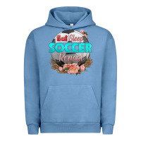 Pigment Pebble Blue eat sleep soccer repeat Urban Hoodie - HRA Design Shop