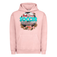 Pigment Salmon eat sleep soccer repeat Urban Hoodie - HRA Design Shop
