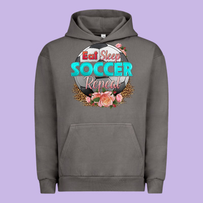 Eat Sleep Soccer Repeat Urban Hoodie Designed By Hra Design Shop