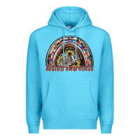 Ocean Blue autism avareness football Premium Hoodie - SublimationCraftShop