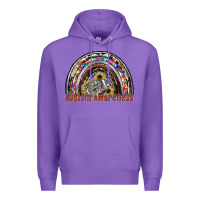 Purple autism avareness football Premium Hoodie - SublimationCraftShop