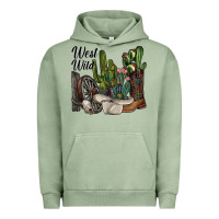 Pigment Oil Green west wild Urban Hoodie - SublimationCraftShop