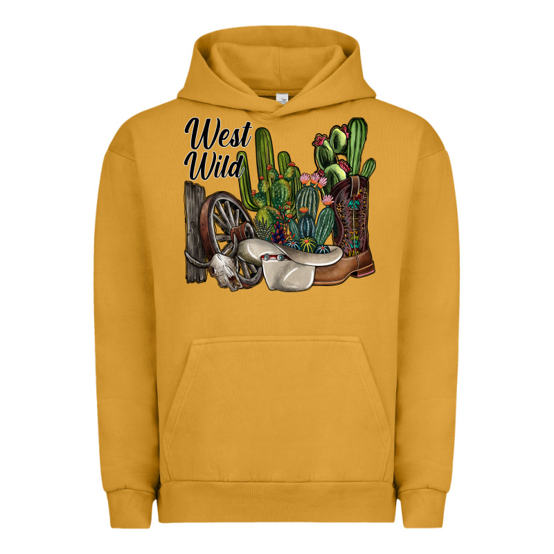 West Wild Urban Hoodie by SublimationCraftShop | Teevron