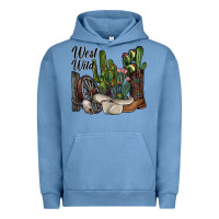 Pigment Pebble Blue west wild Urban Hoodie - SublimationCraftShop