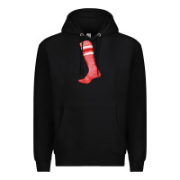 Black red sock fa element Premium Hoodie - FaDigitalArtStudio