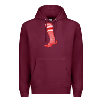 Burgundy red sock fa element Premium Hoodie - FaDigitalArtStudio