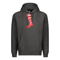 Charcoal Heather red sock fa element Premium Hoodie - FaDigitalArtStudio