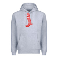 Heather Grey red sock fa element Premium Hoodie - FaDigitalArtStudio
