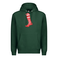 Sports Green red sock fa element Premium Hoodie - FaDigitalArtStudio